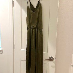 Satin Flowy Cropped Jumpsuit